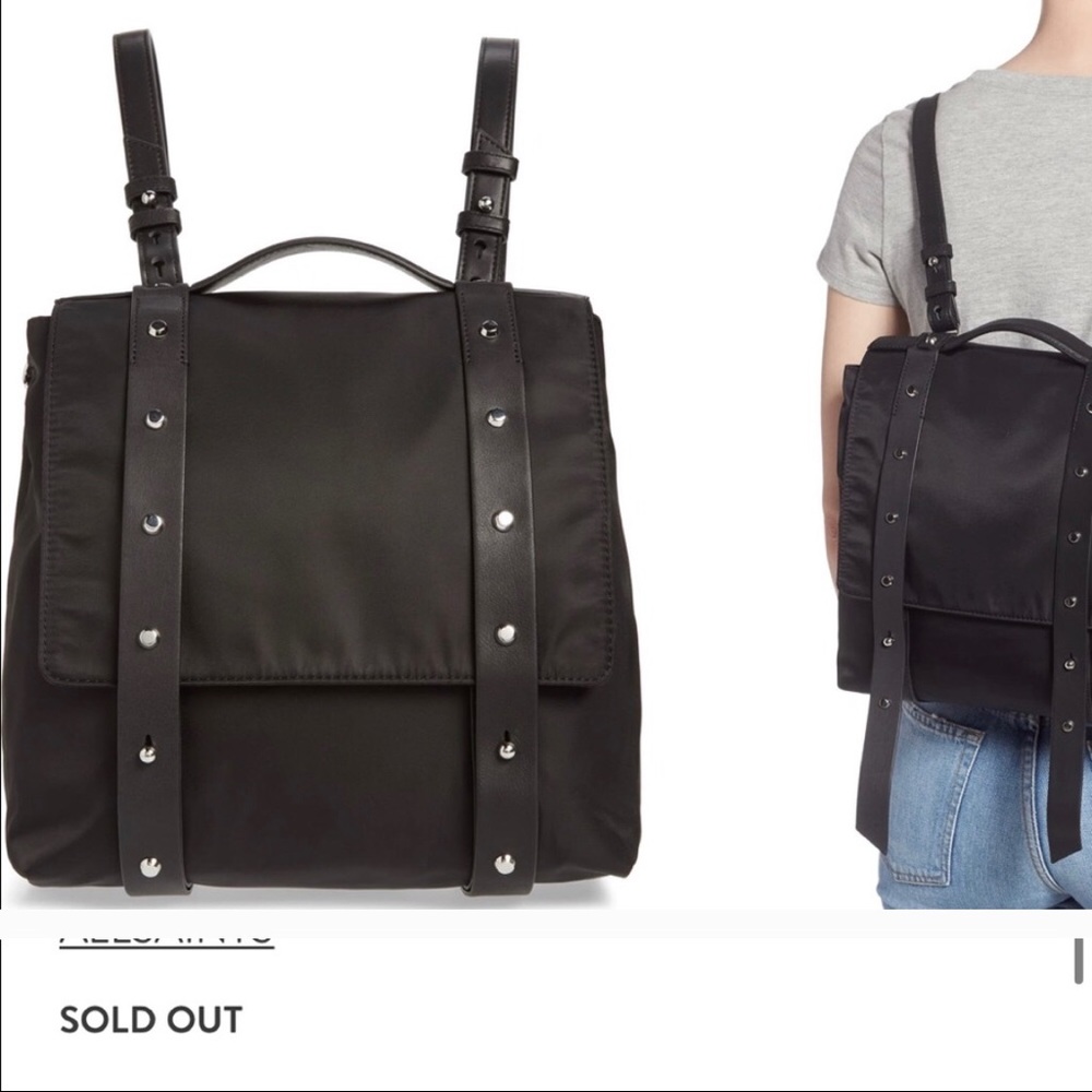 ALLSAINTS SID nylon backpack w/ shoulder strap-NWT
